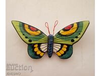 Old handmade butterfly figure wall decoration