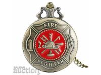 New pocket watch fireman fireman helmet fire