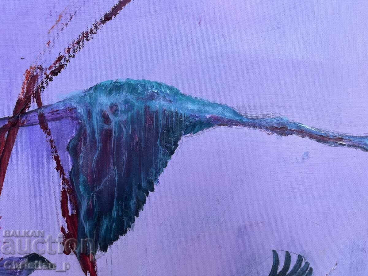 Oil Painting - Birdkill 100x80