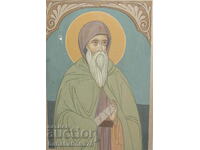 Painting religious theme Tempera paints Saint Ivan of Rila