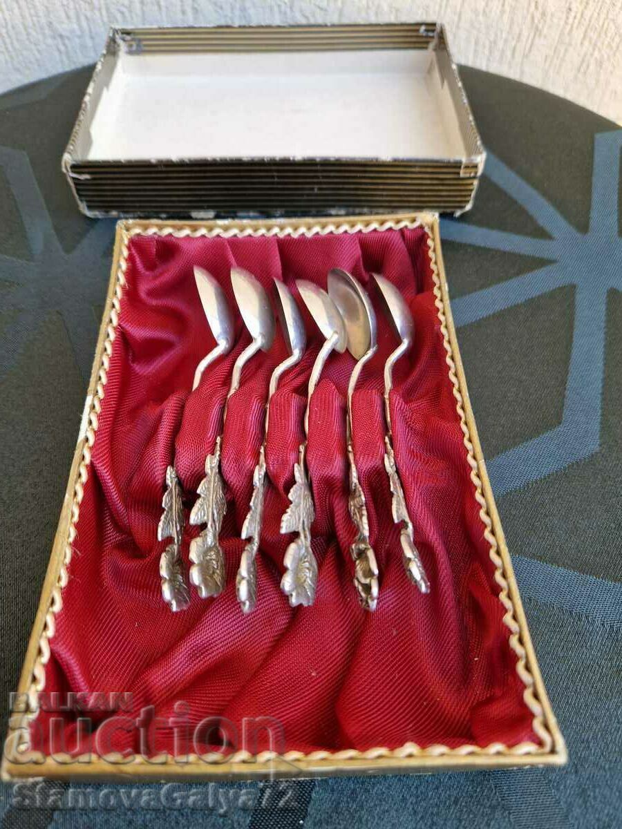 Old wonderful antique silver spoons