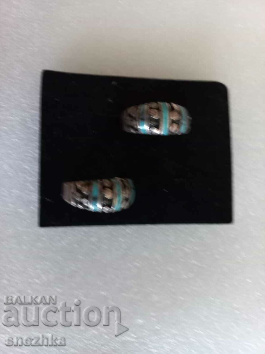 Jewelry - earrings by Angelo Krasini - silver + turquoise with price 80.00 BGN | € 40.90 Jewelry - earrings by Angelo Krasini - silver + turquoise with price 80.00 BGN | € 40.90