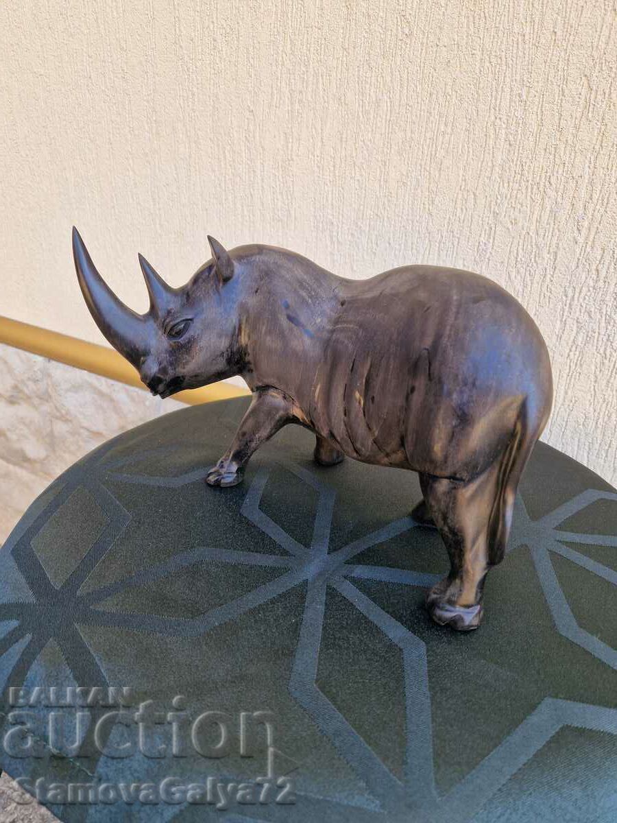 Auction  Unique antique wooden figure statuette