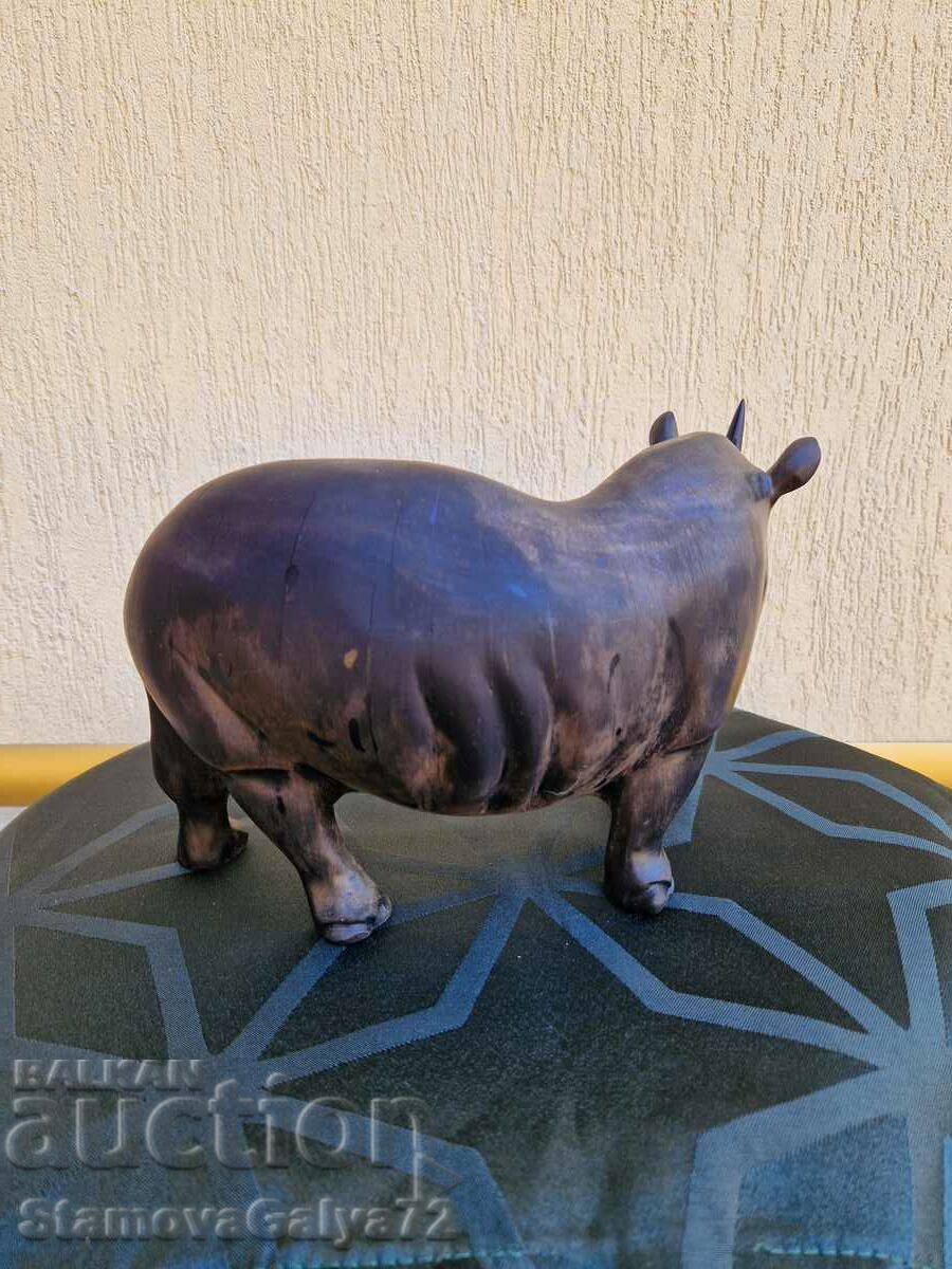 Unique antique wooden figure statuette - 5