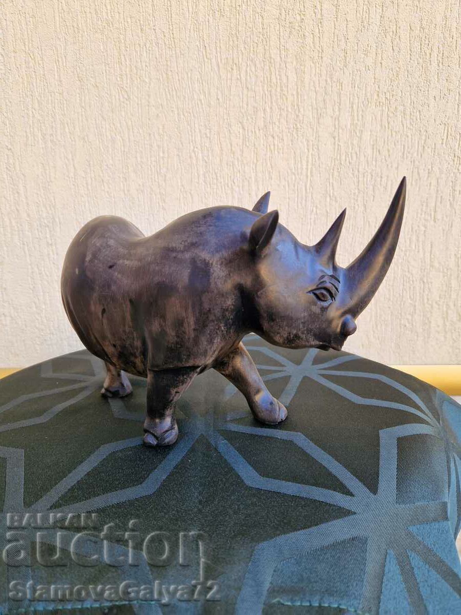 Unique antique wooden figure statuette - 7