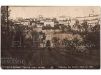 1929 CARD VECHI VELIKO TARNOVO TUNEL FERROVIAR PASKOV D038