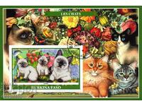 2019. Burkina Faso. Fauna - Cats. Illegal Stamps. Block.