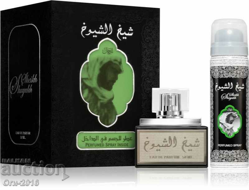 Original Arabic perfume Sheikh Al Shuyukh Black and deodorant