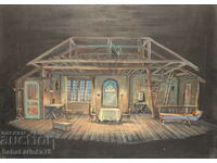 Painting Tempera paints Theater / Operetta stage design