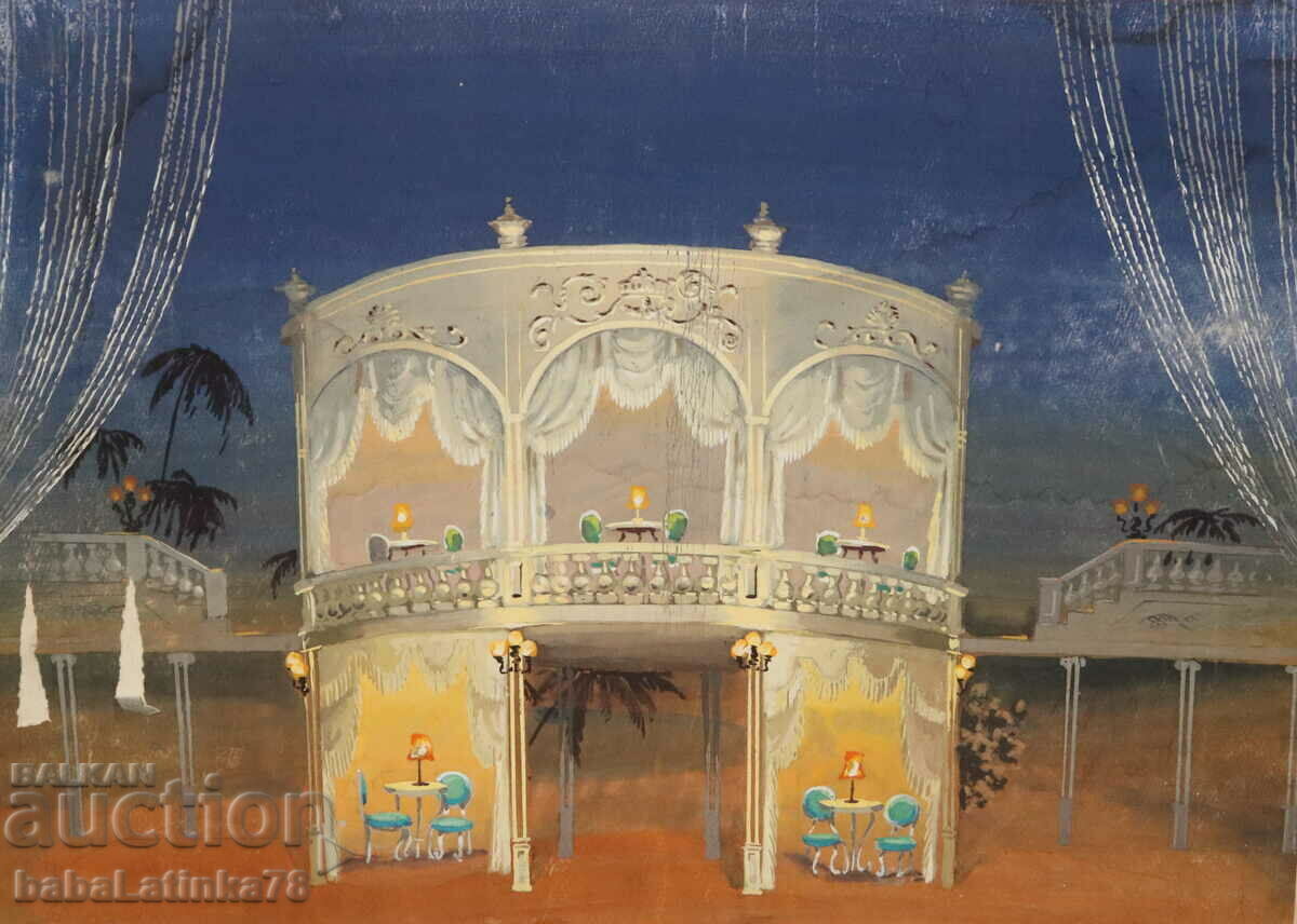 Painting Tempera paints Theater / Operetta stage design