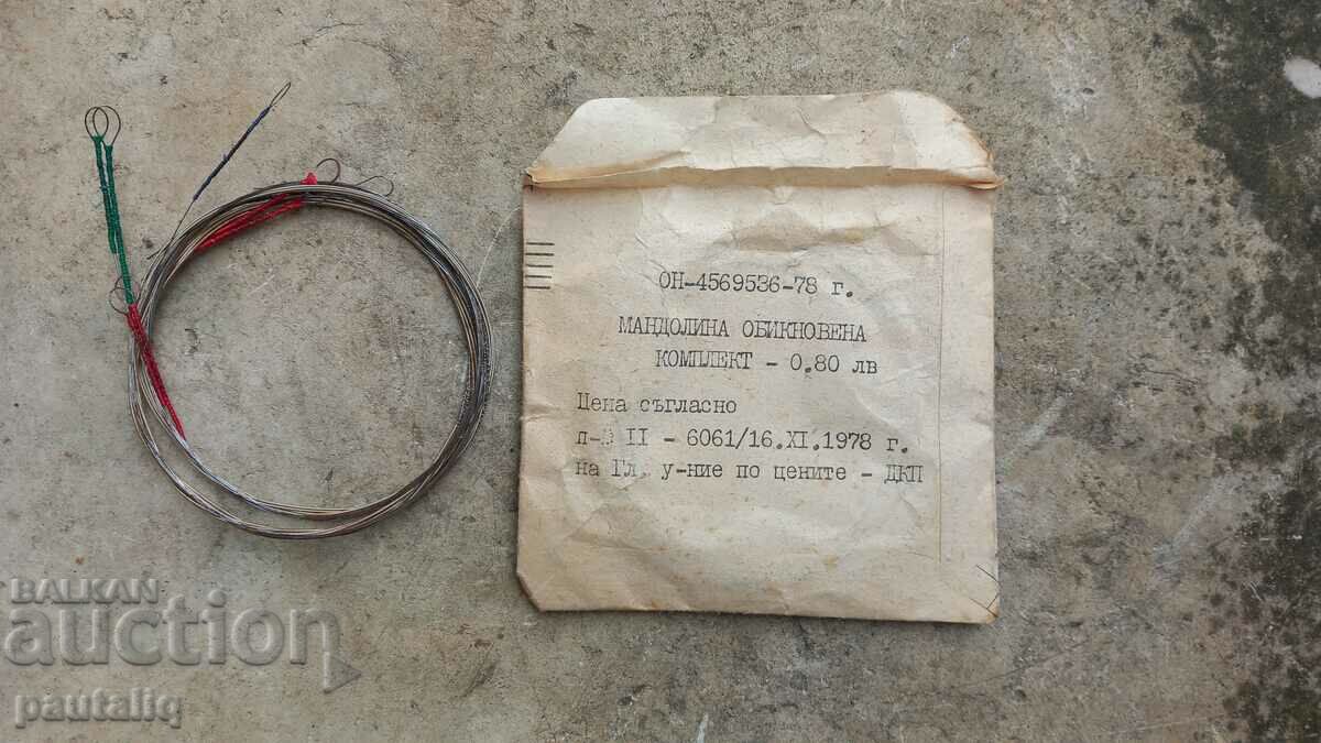 Delivery of MANDOLIN STRINGS Delivery of MANDOLIN STRINGS