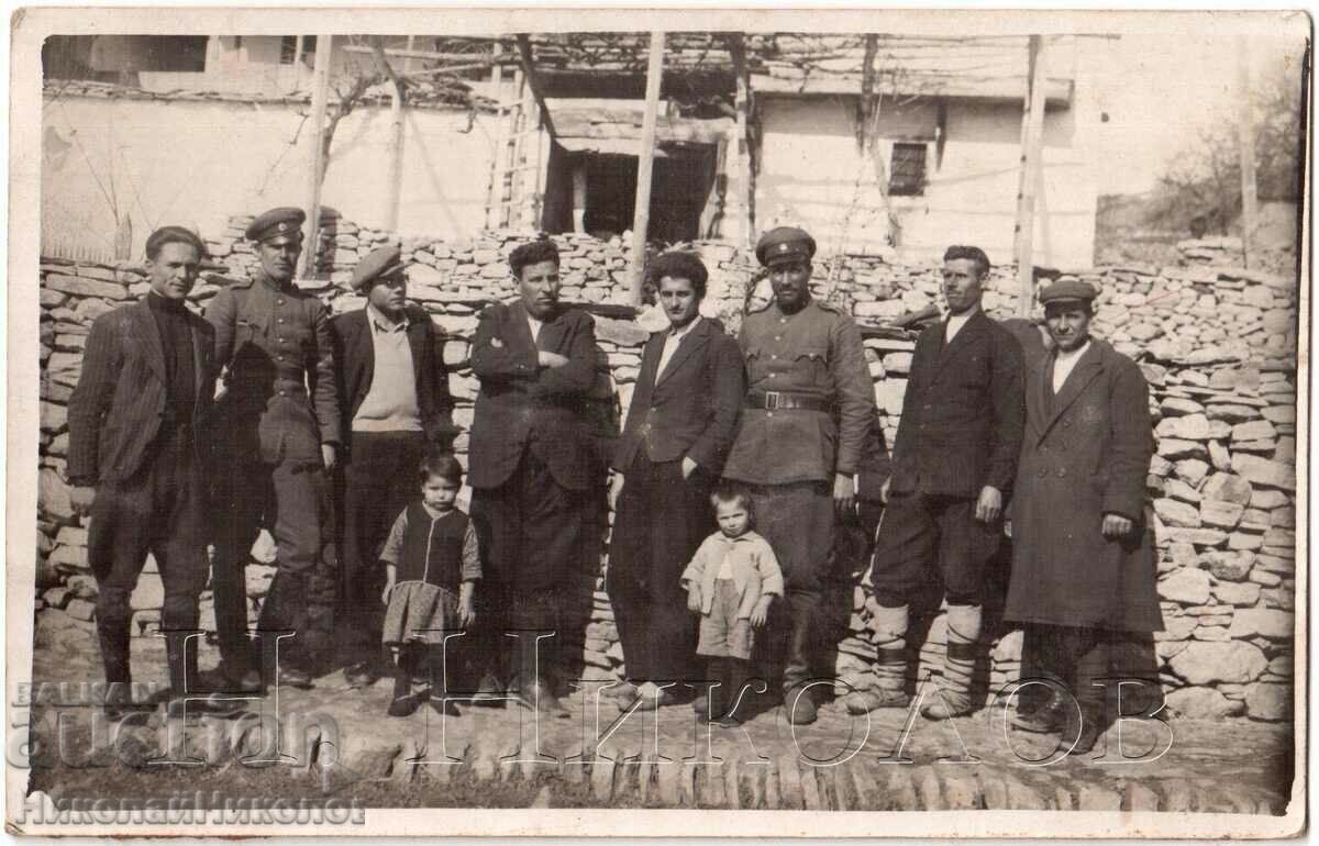 1935 ΠΑΛΙΑ ΦΩΤΟ ΣΤΡΑΤΙΩΤΙΚΕΣ ΤΟΠΙΚΕΣ ΚΑΤΟΙΚΟΙ Σ. ΣΛΑΣΤΕΝ ΡΟΔΟΠΗΣ Δ040