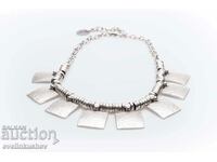 Silver plated necklace KN-0301001016