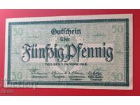 Banknote-Germany-Schleswig-Holstein-Kiel-50 pfennig 1918