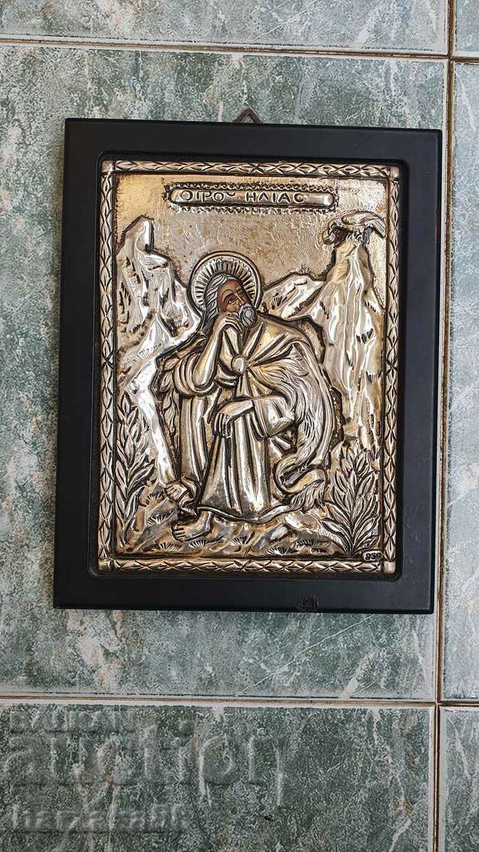 Silver Icon of Saint Elijah 950