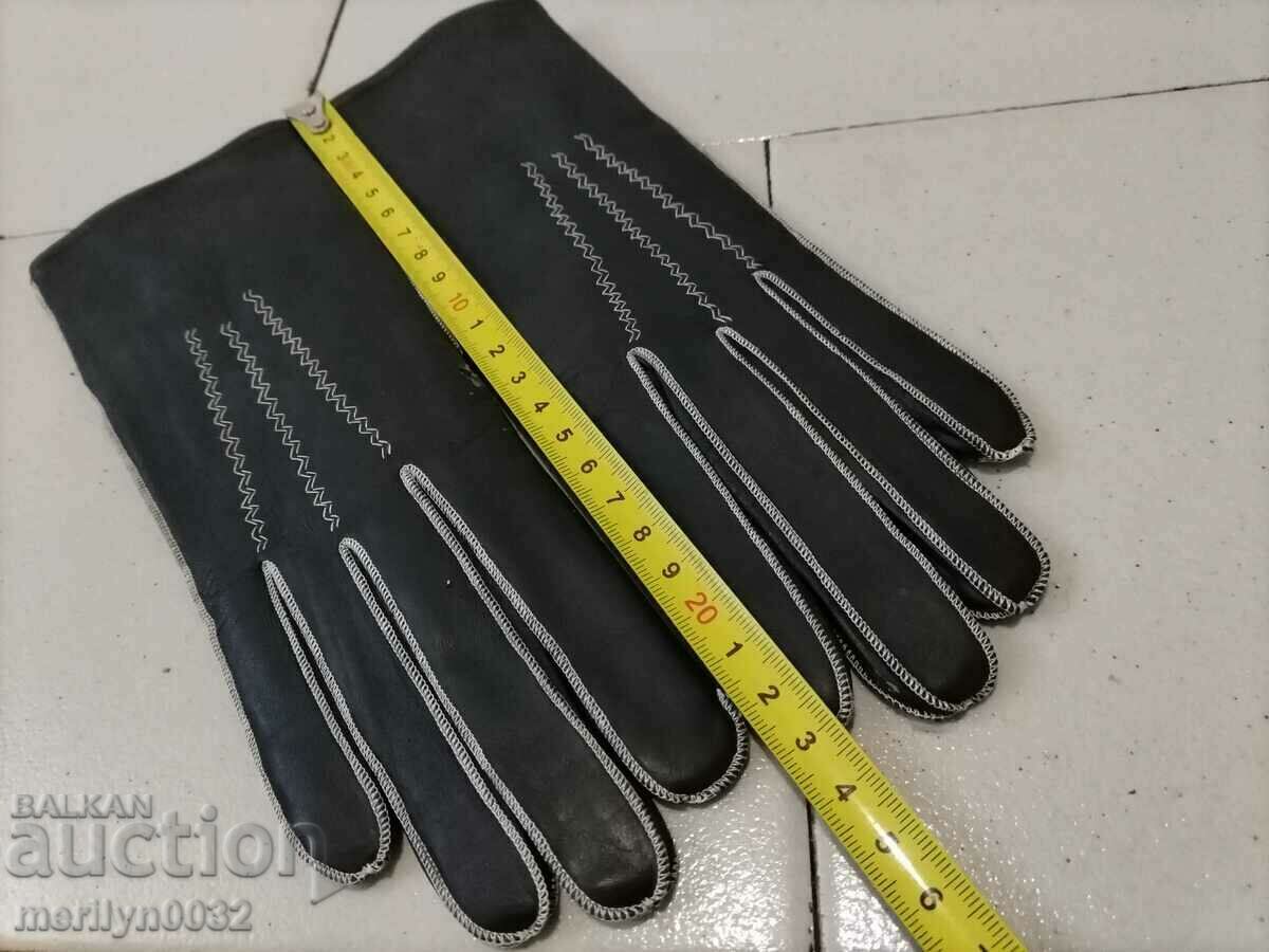 Women's leather gloves UNUSED Kingdom of Bulgaria 1920s - 6 Women's leather gloves UNUSED Kingdom of Bulgaria 1920s - 6