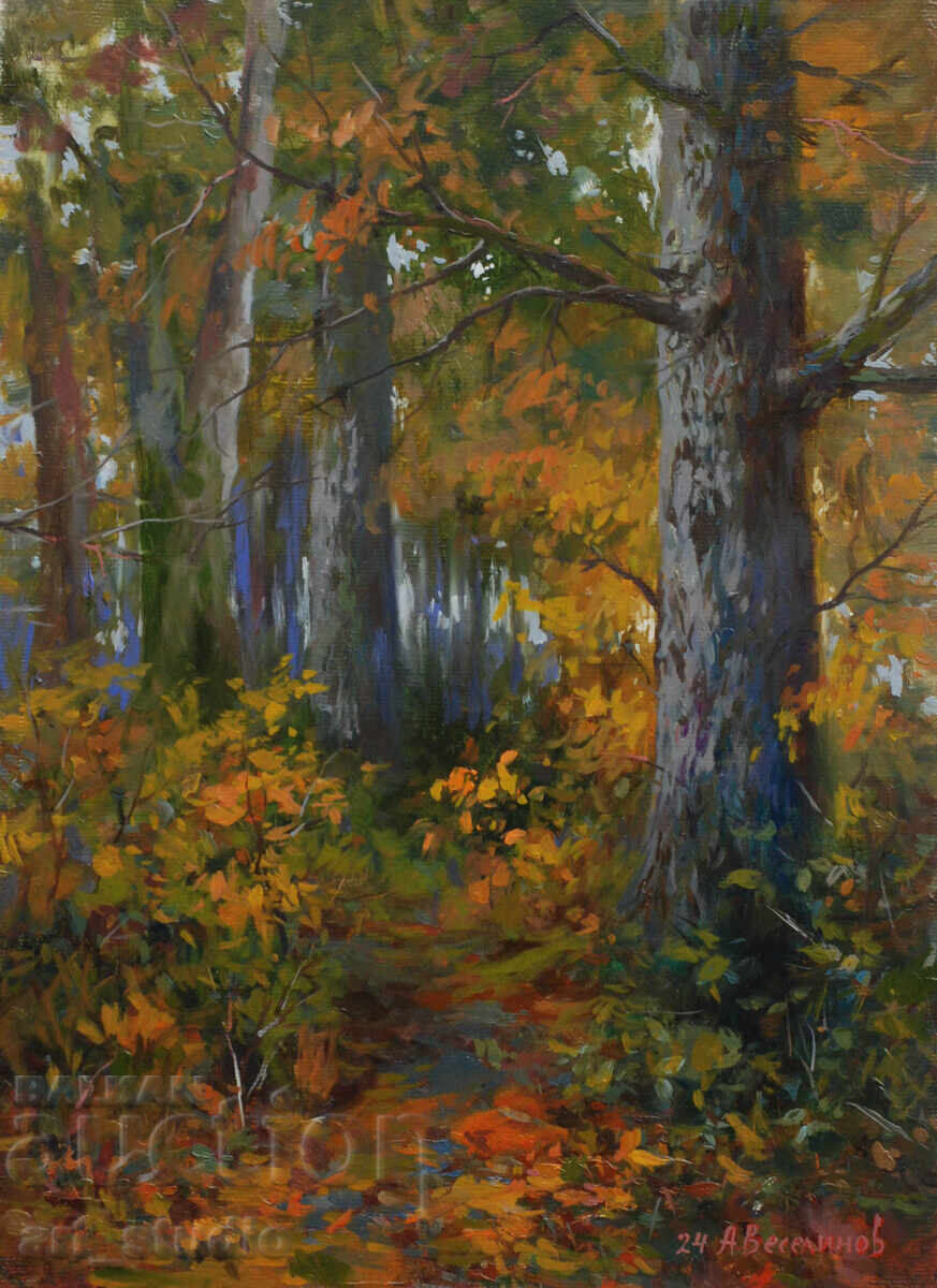 Φθινόπωρο στο δάσος - λαδομπογιές