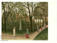 Old postcard - Art - Henri Rousseau, The Monument to Chopin