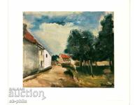 Old postcard - Art - Maurice Vlaminck, Landscape from Anvers