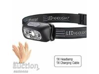 LED headlamp, headlamp, CREE LED, with motion sensor