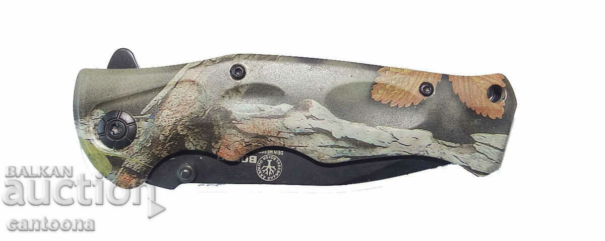 Designer folding knife BOKER 96/210, with forest motifs with price 11.99 BGN | € 6.13 Designer folding knife BOKER 96/210, with forest motifs with price 11.99 BGN | € 6.13