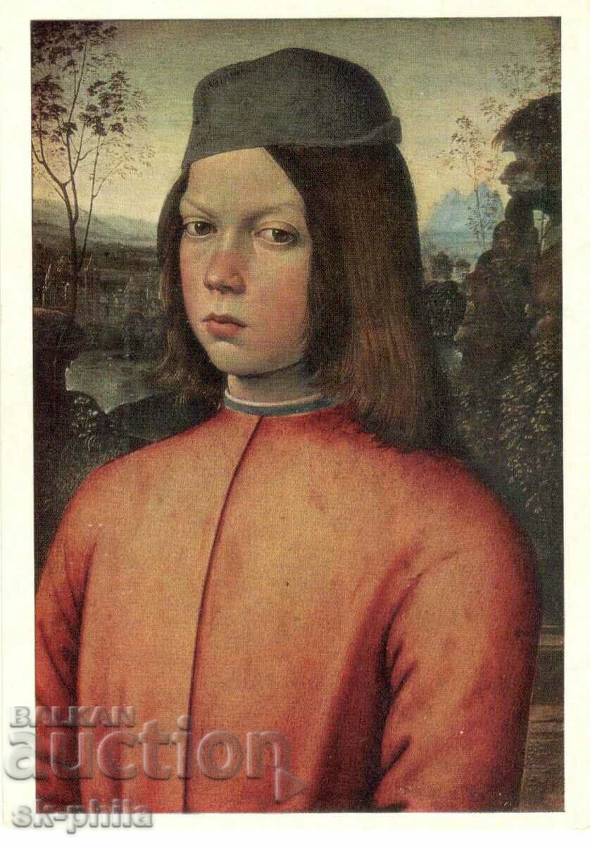 Old card - Art - Pinturico, Portrait of a boy