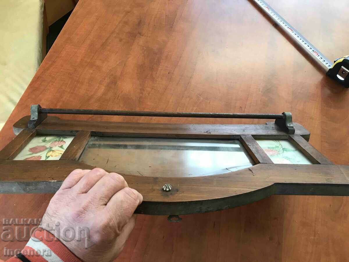 Auction TOWEL RACK MIRROR SHELF WOOD FROM THE EARLY SOC Auction TOWEL RACK MIRROR SHELF WOOD FROM THE EARLY SOC