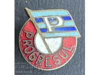 803 Romania sign football club Progresul enamel