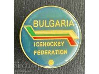 807 Bulgaria sign Bulgarian Ice Hockey Federation on a pin