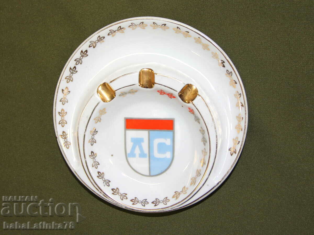 Rare old Levski Spartacus porcelain ashtray