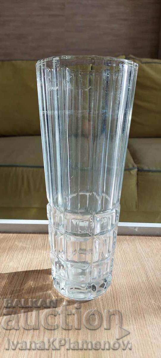 Glass vase height 25cm