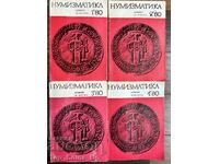 NUMISMATICS MAGAZINE YEAR 1980 issues 1, 2, 3 and 4