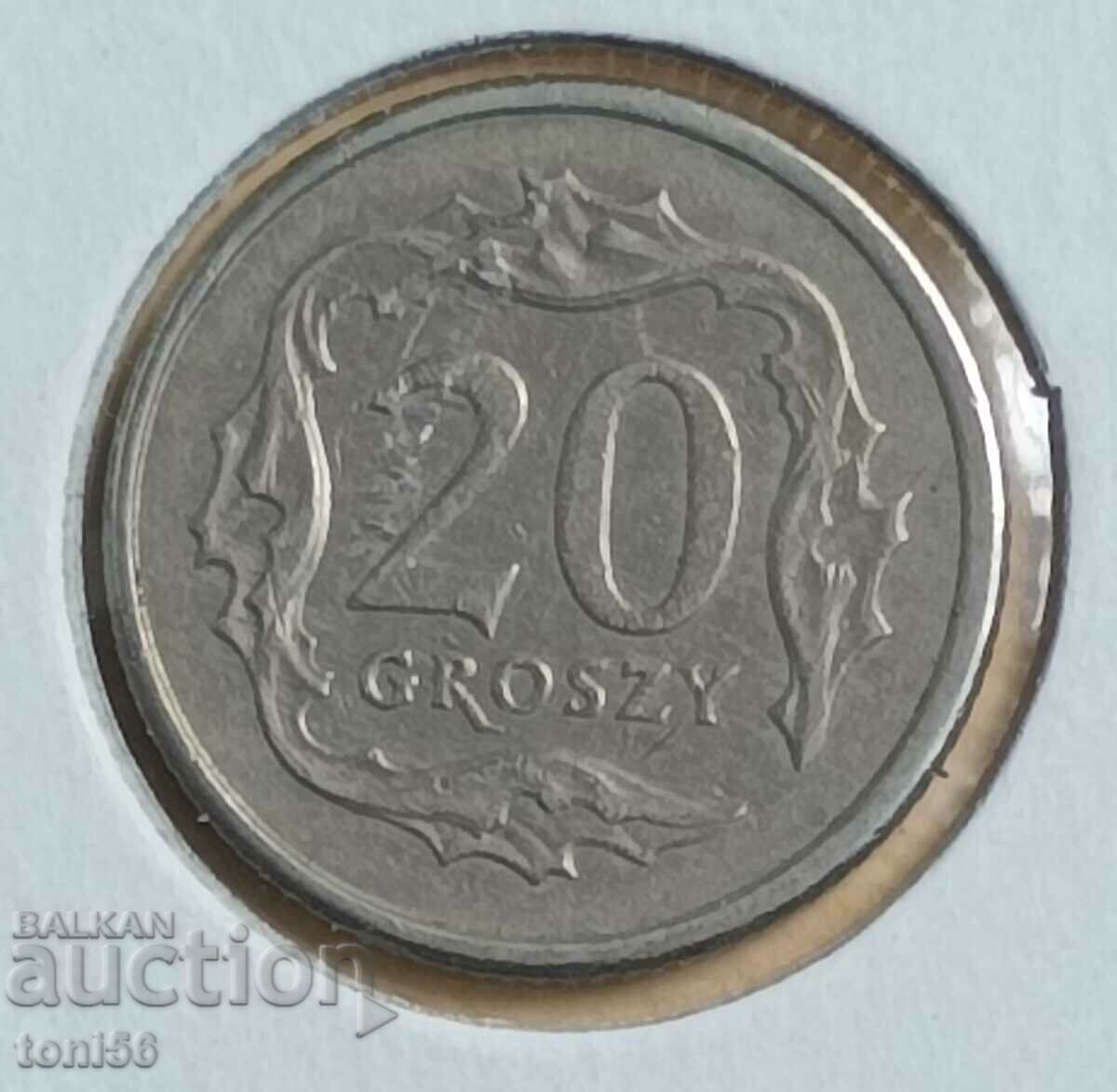 Poland 20 groszy 1991