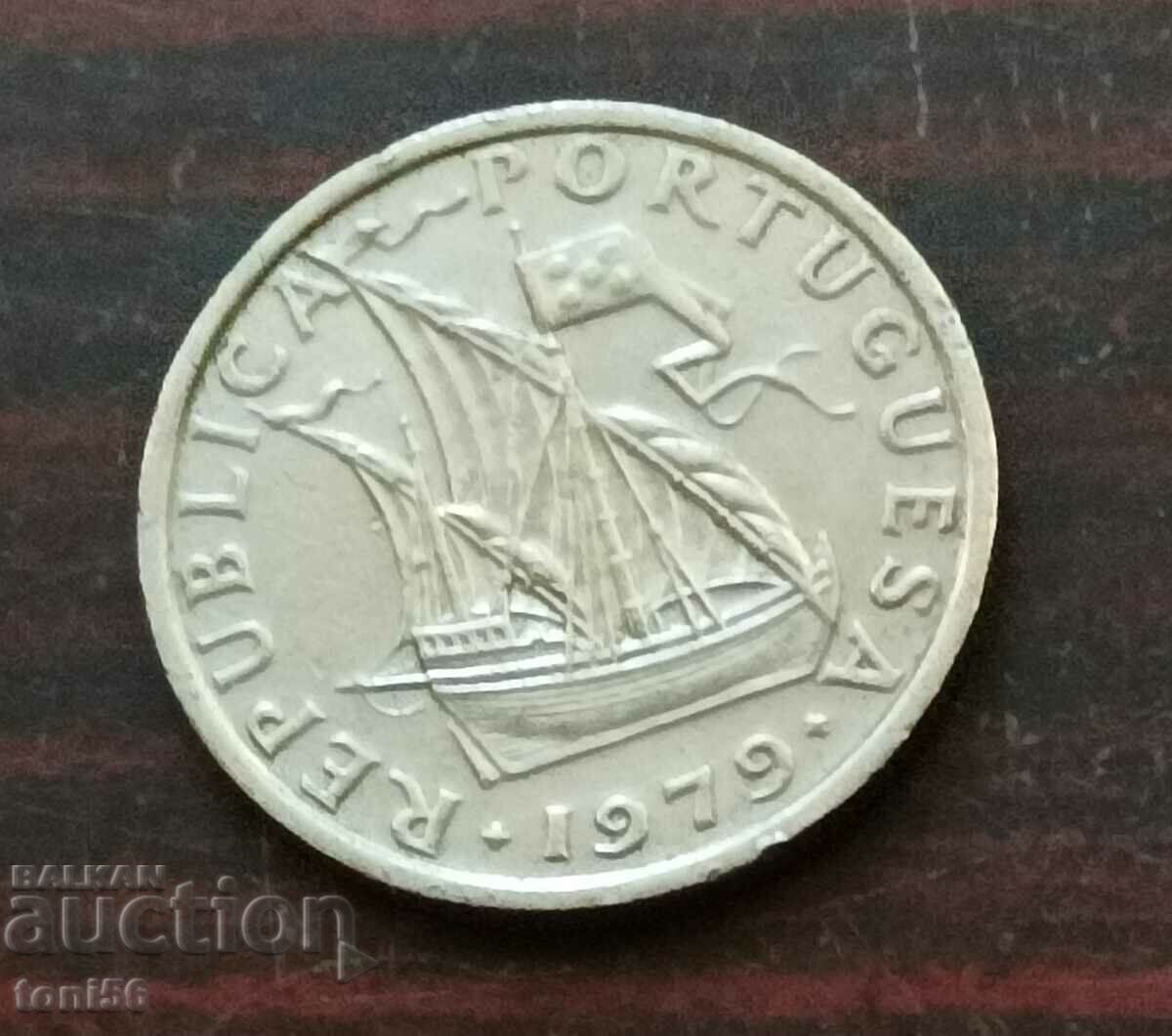 Portugal 2.5 escudos 1979 aUNC with price 0.30 BGN | € 0.15 Portugal 2.5 escudos 1979 aUNC with price 0.30 BGN | € 0.15