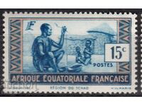 French Equat. Africa-1937-Regular-native from CHAD, MLH