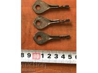 SHEET METAL KEY ANTIQUE-3 PCS.