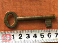 ANTIQUE KEY FROM GRANDMOTHER AND GRANDFATHER'S CHESTS CUT PADLOCK