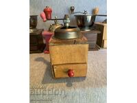 old wooden coffee grinder 1