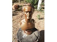 Un superb bust antic din bronz cu marcaje figura statuie