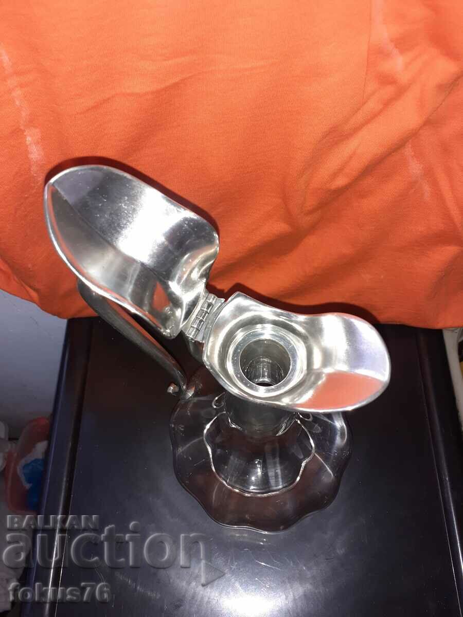 A lovely carafe carafe silver plated marked Dumanoir Etain - 5 A lovely carafe carafe silver plated marked Dumanoir Etain - 5