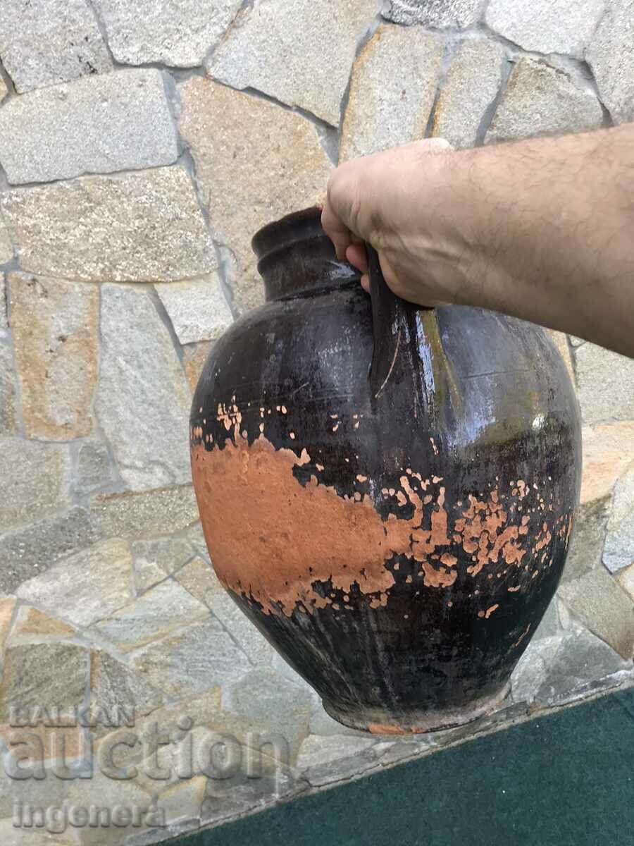 Auction DELVA ANTIQUE CERAMIC PITCHER FOR INTERIOR OR USE Auction DELVA ANTIQUE CERAMIC PITCHER FOR INTERIOR OR USE