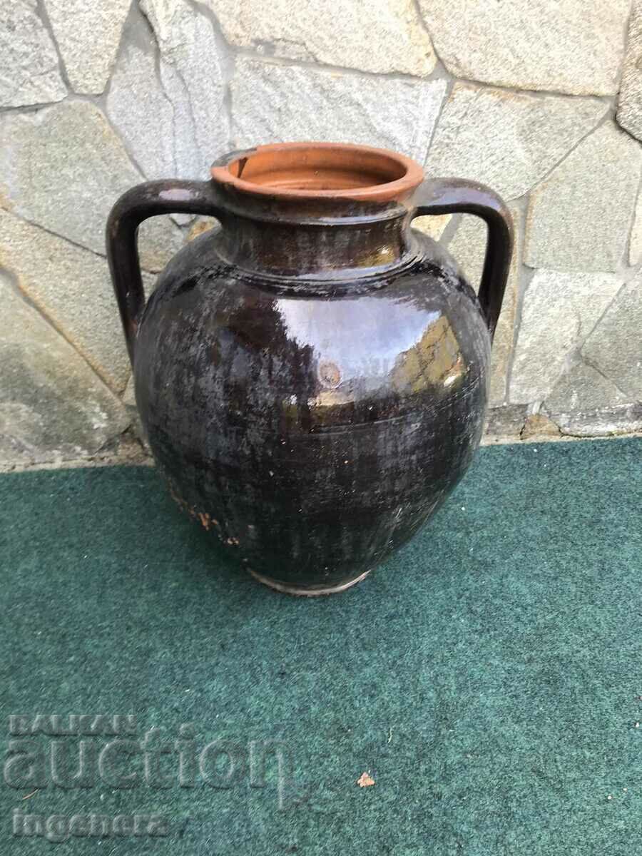 DELVA ANTIQUE CERAMIC PITCHER FOR INTERIOR OR USE