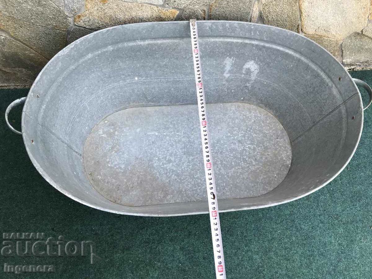 Auction Trough GALVANIZED VESSEL USSR MARKING Auction Trough GALVANIZED VESSEL USSR MARKING