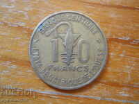 10 francs 1971 - West Africa