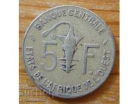 5 francs 1975 - West Africa