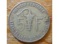 5 francs 1976 - West Africa