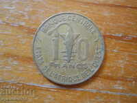 10 franci 1977 - Africa de Vest