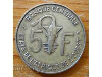 5 franci 1978 - Africa de Vest