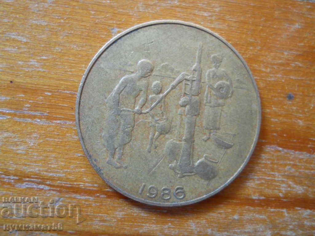 10 franci 1986 - Africa de Vest