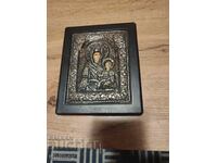 Silver icon of the Virgin and Child